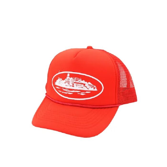 Casquette Trucker Corteiz Alcatraz Rouge