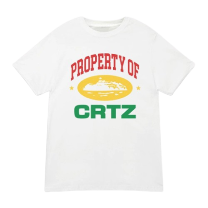 Corteiz Property Of Crtz Weißes T-Shirt